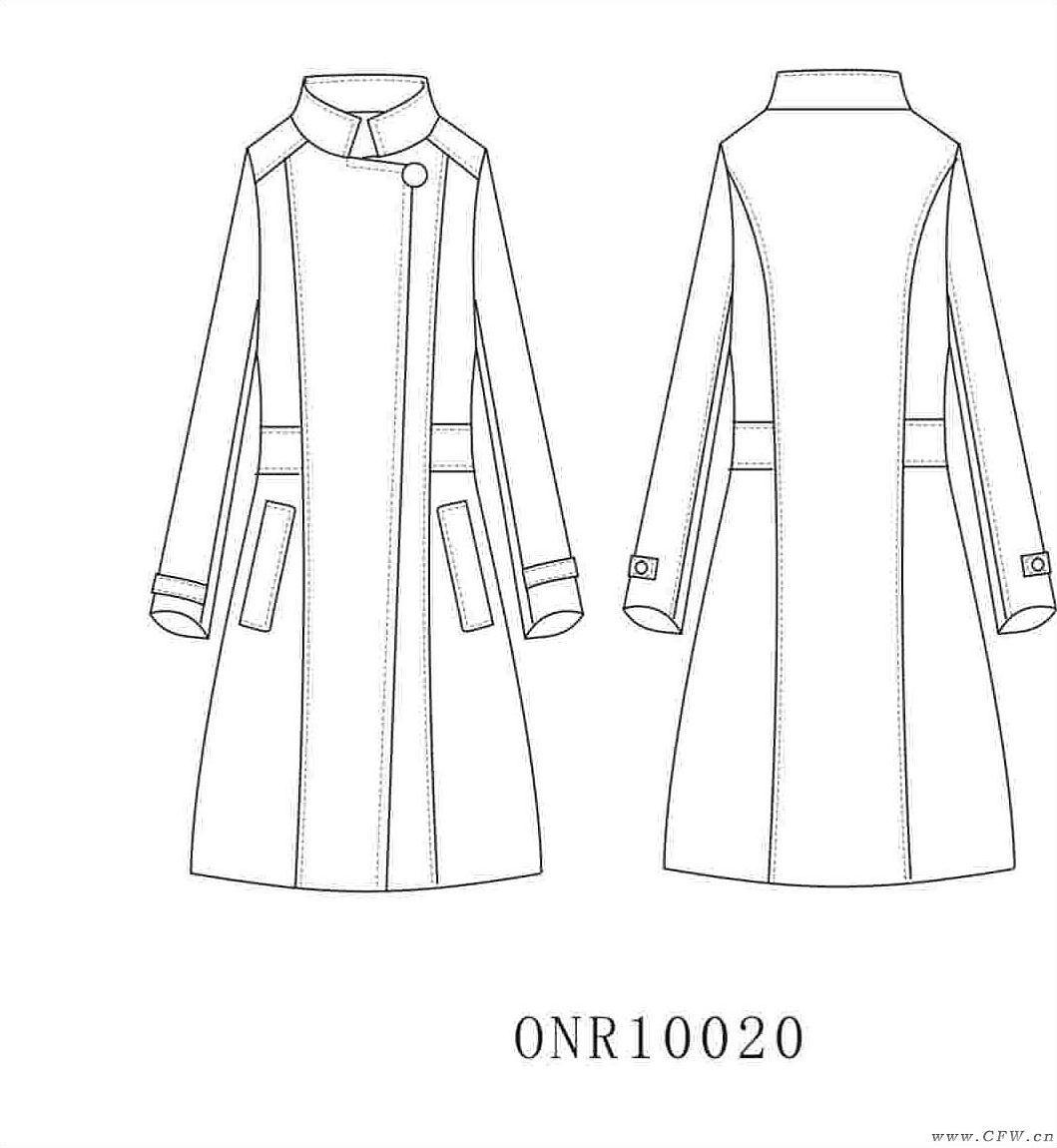 大衣-女装设计-服装设计